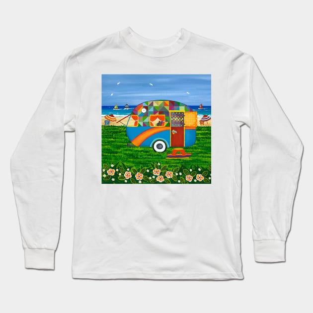 Caravan Holiday Bobby-Ray Long Sleeve T-Shirt by Lisafrancesjudd